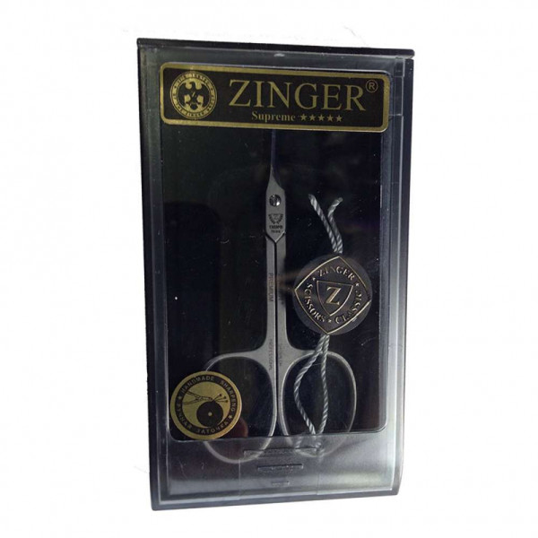 Ножницы маникюрные для кутикулы Zinger SH-SALON Professional 1303-PB (загнутые, качество Premium, ручная заточка, подарочная упаковка)