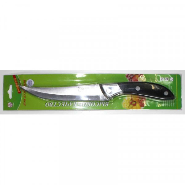 Нож кухонный Sanliu 666 изогнутый C05 (лезвие 130 мм) без открывалки