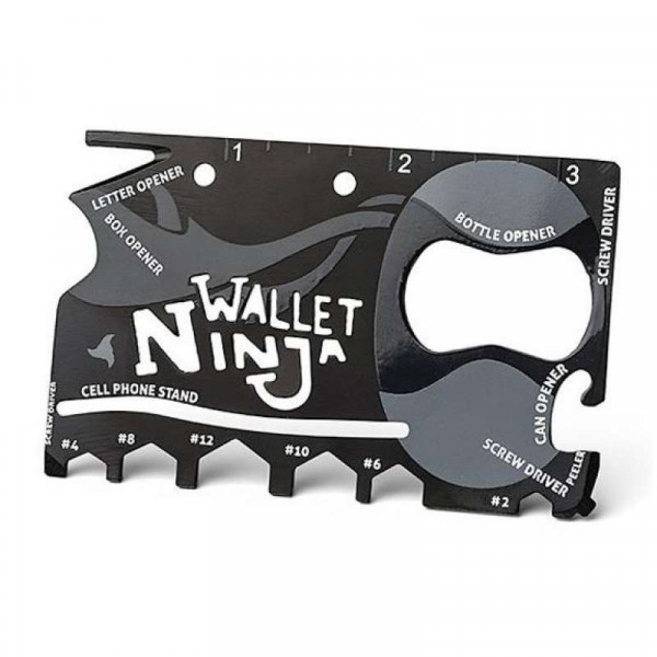 Мультитул Wallet Ninja - 18 инструментов