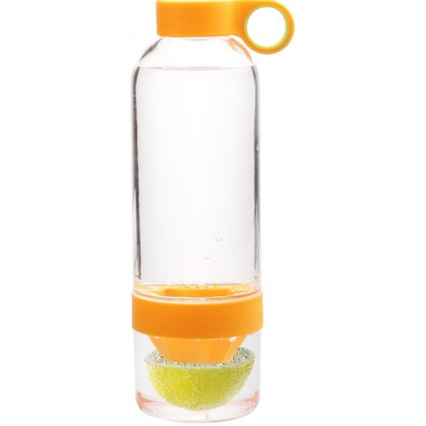 Бутылка соковыжималка Лемон Кап 0,83 л оранжевая
