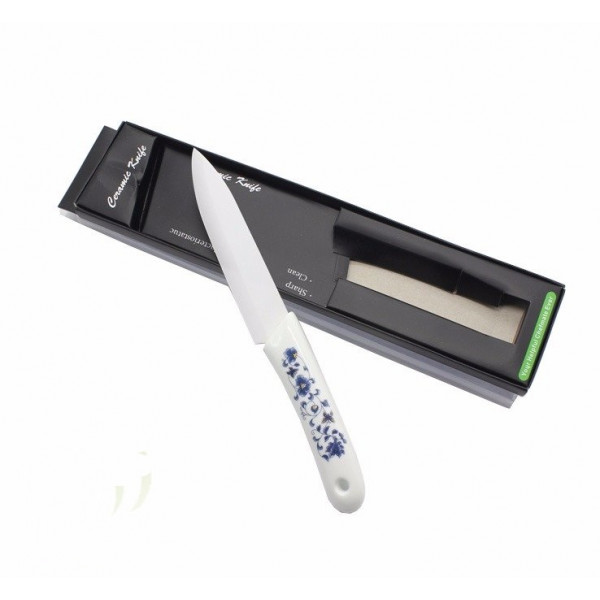 Керамический нож с керам. ручкой, лезвие 7 см