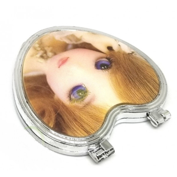 Зеркало подарочное 3D с лицами девочек, пластик