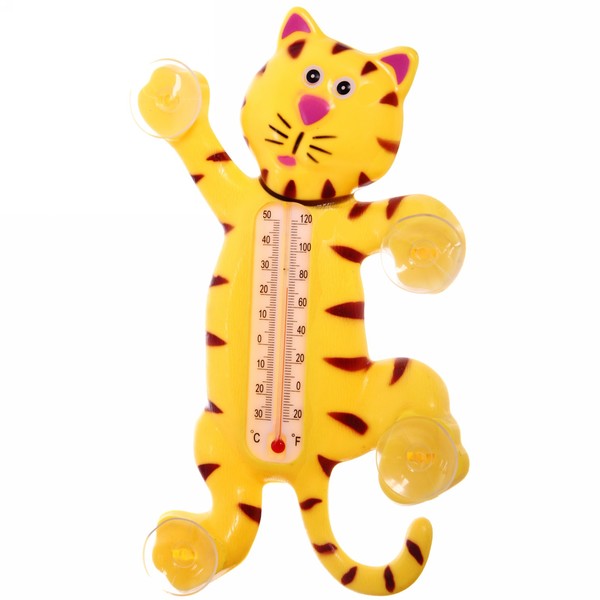 Термометр оконный "Тигр" на присосках, 15х25 см