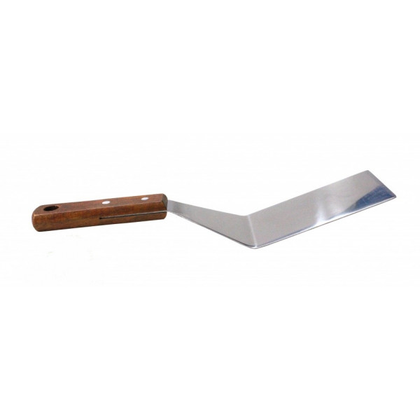 Лопатка кулинарная металлическая с деревянной ручкой, 27х7 см