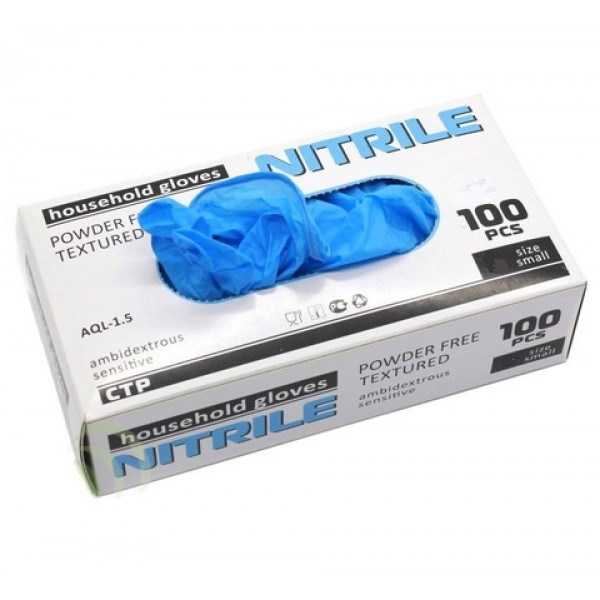 Перчатки нитриловые неопудренные NITRILE, 50 пар в уп. Размер L