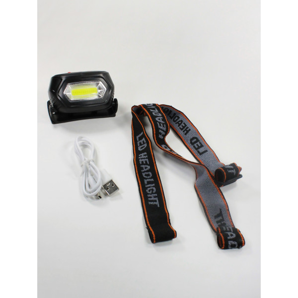 Налобный USB фонарь со встроенным аккумулятором HT-825